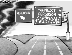 FERGUSON EXIT by Steve Sack