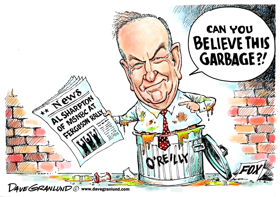  BILL O'REILLY VS AL SHARPTON by Dave Granlund