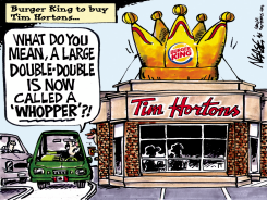 TIM HORTONS BURGER KING by Steve Nease