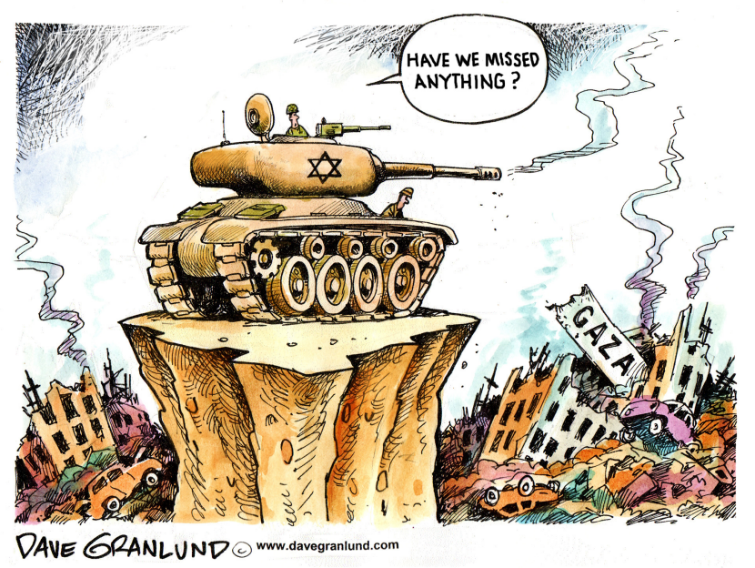 Israel and Gaza destruction