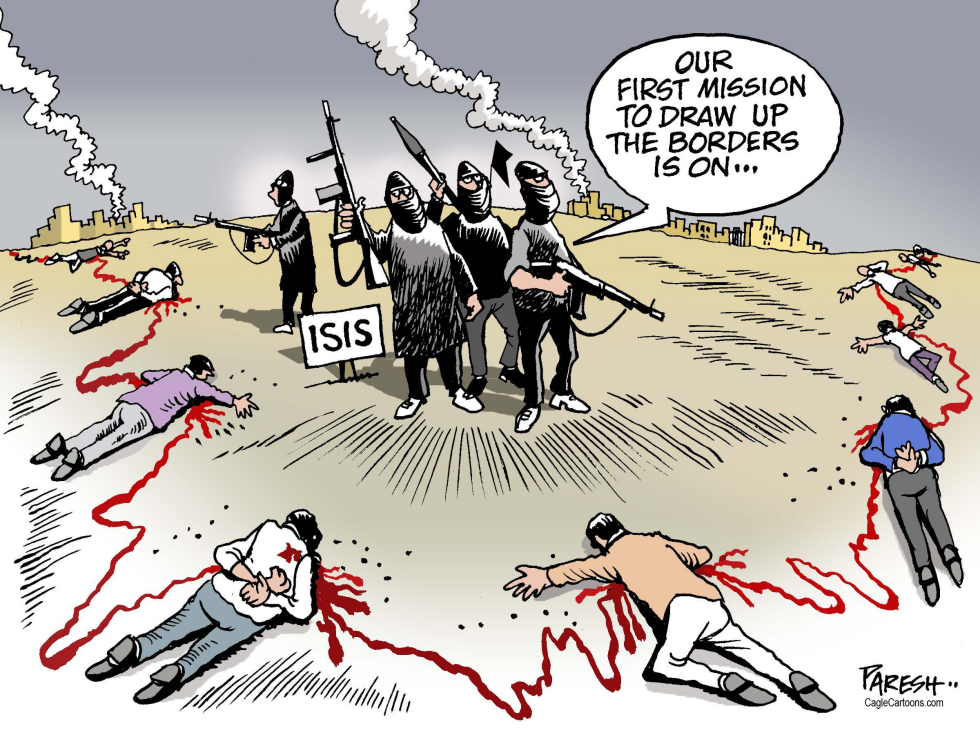  ISLAMIC STATE BORDERS by Paresh Nath