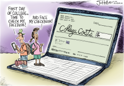 COLLEGE COST by Joe Heller
