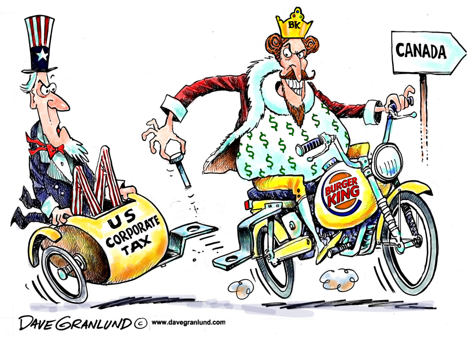  BURGER KING AND TAXES by Dave Granlund