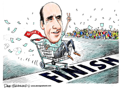 MARKET BASKET FINISH LINE by Dave Granlund