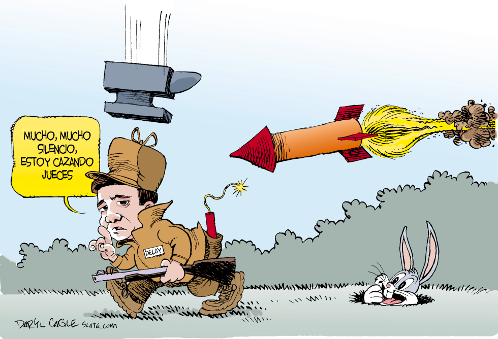Tom Delay y Bugs Bunny (Color)