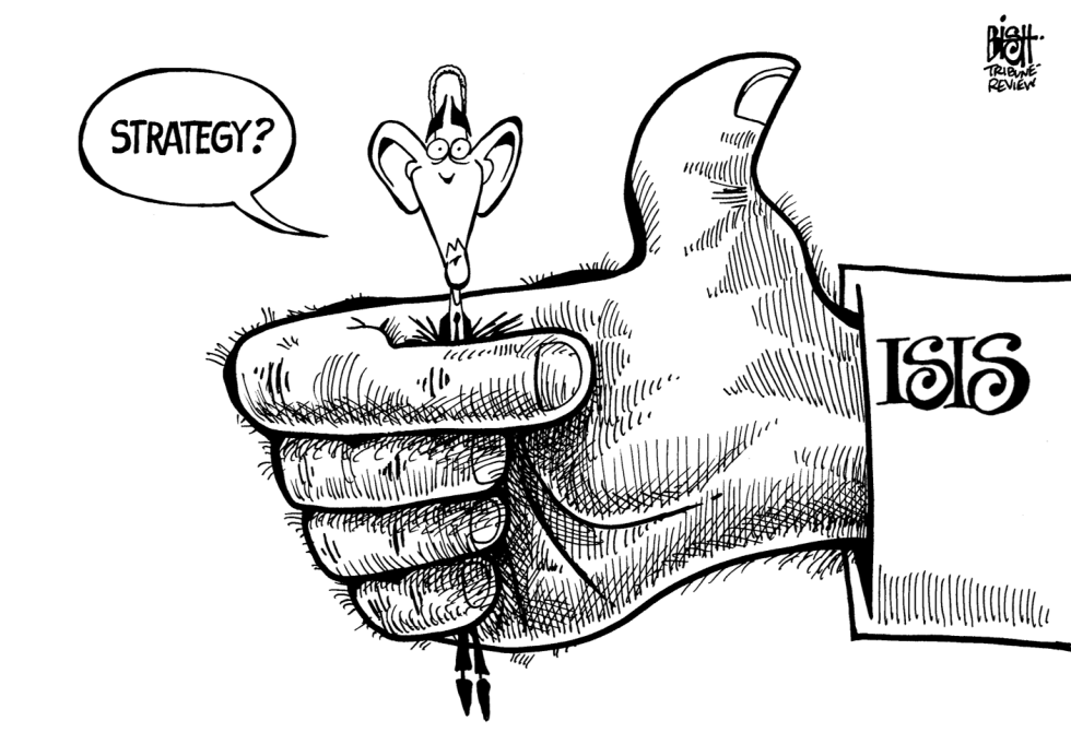 OBAMA'S STRATEGY, B/W
