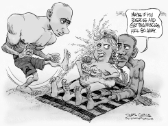 UKRAINE 98 POUND WEAKLING by Daryl Cagle