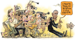 MEDIA PUSHES TOWARD WAR  by Daryl Cagle