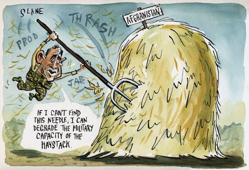 Bush Searches Haystack For Bin Laden