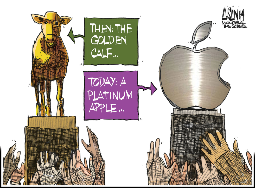  APPLE ANNOUNCEMENTS by Aislin