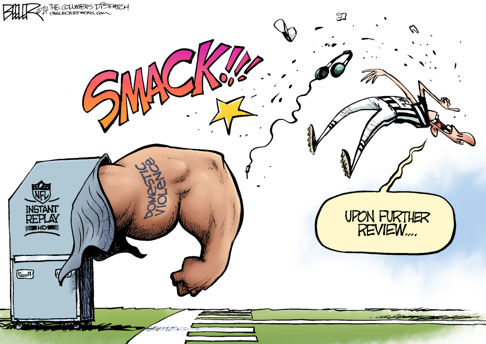  NFL PUNCH by Nate Beeler