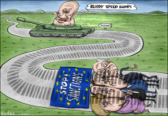 SANCTIONS DON'T STOP PUTIN by Brian Adcock
