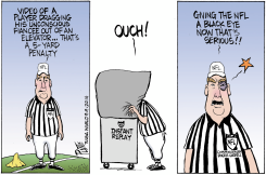 NFL BLACK EYE by Bruce Plante