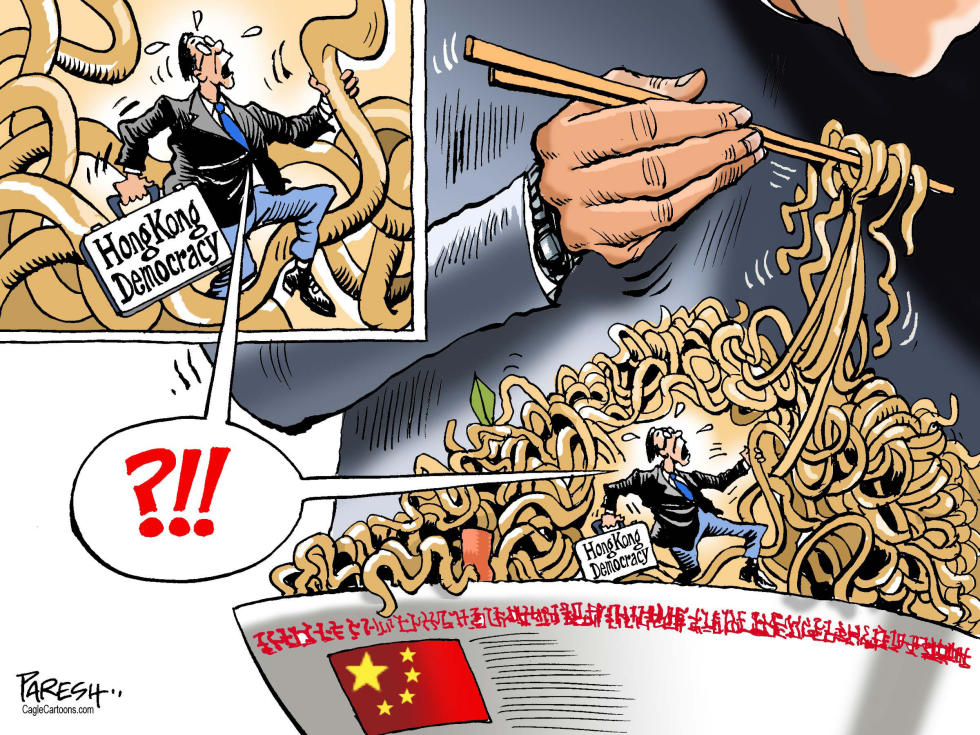  HONG KONG DEMOCRACY by Paresh Nath