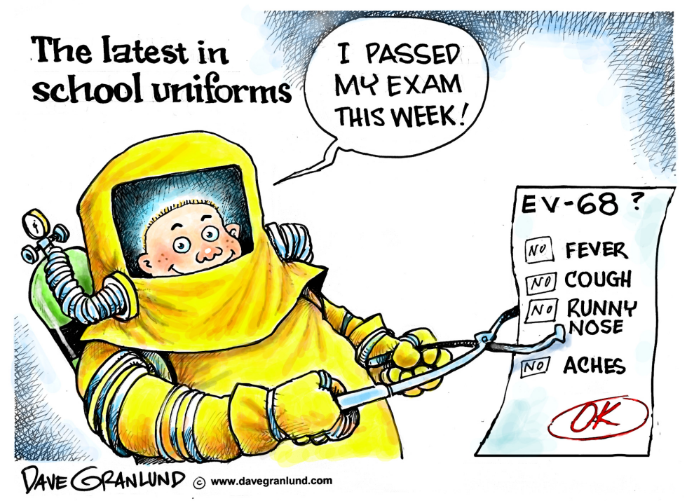  ENTEROVIRUS-68 AND KIDS by Dave Granlund