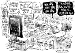 POPULAR SUPPORT FOR WAR by Daryl Cagle