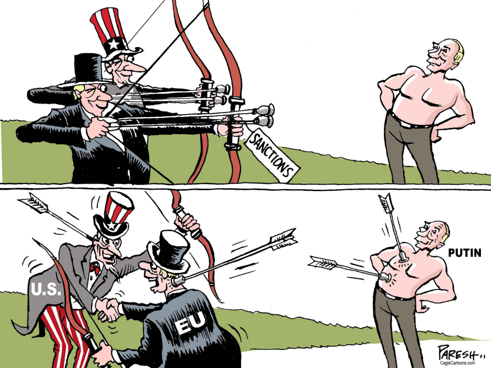 Hit with sanctions COLOR