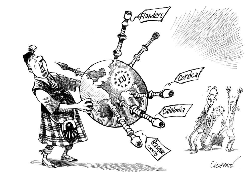  SCOTLAND ABOUT TO VOTE by Patrick Chappatte