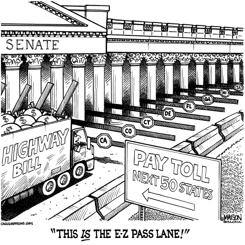 NO E-Z PASS FOR HIGHWAY BILL by R.J. Matson