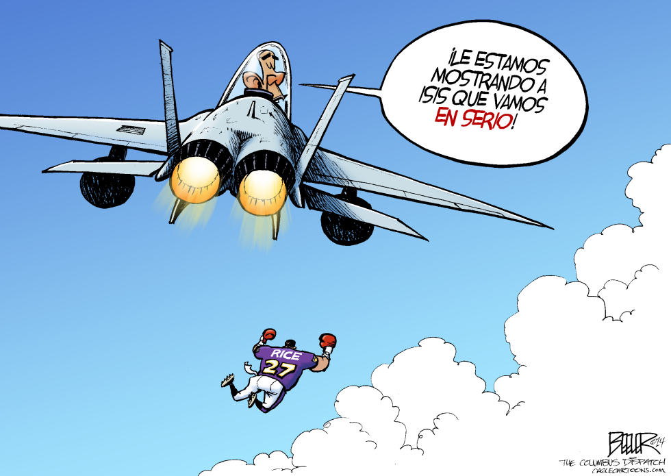  GOLPEANDO A ISIS  by Nate Beeler