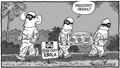 EBOLA OBAMA by Bob Englehart