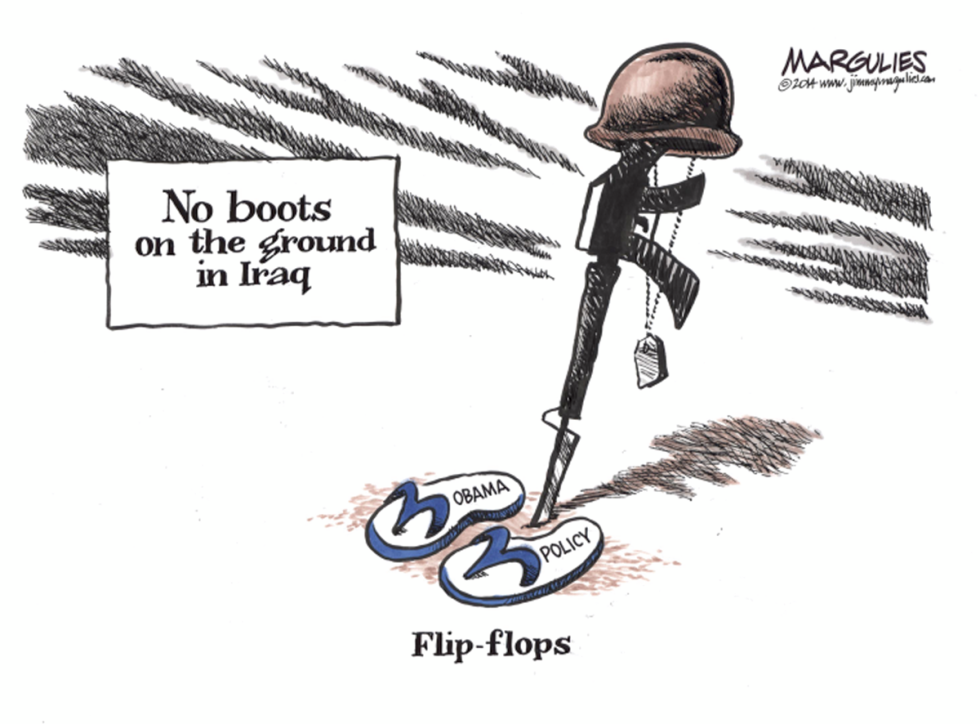 No boots on the ground in Iraq color
