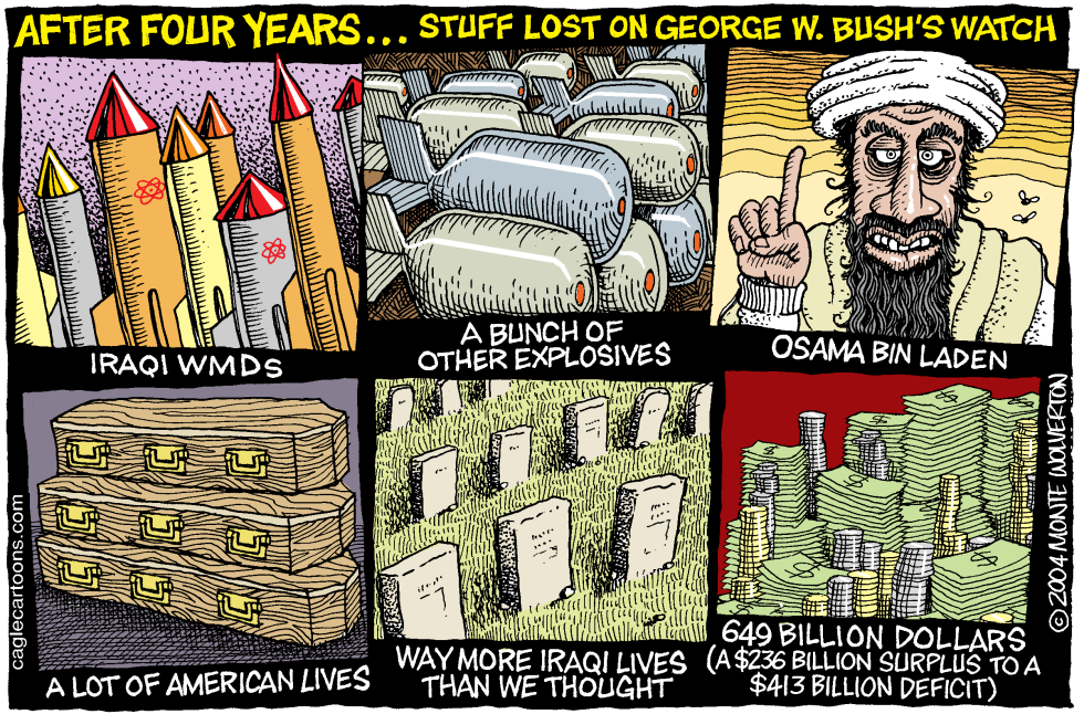  THINGS BUSH HAS LOST   by Wolverton