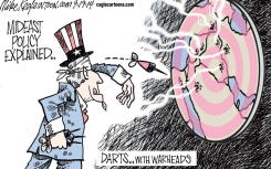 MIDEAST POLICY  by Mike Keefe