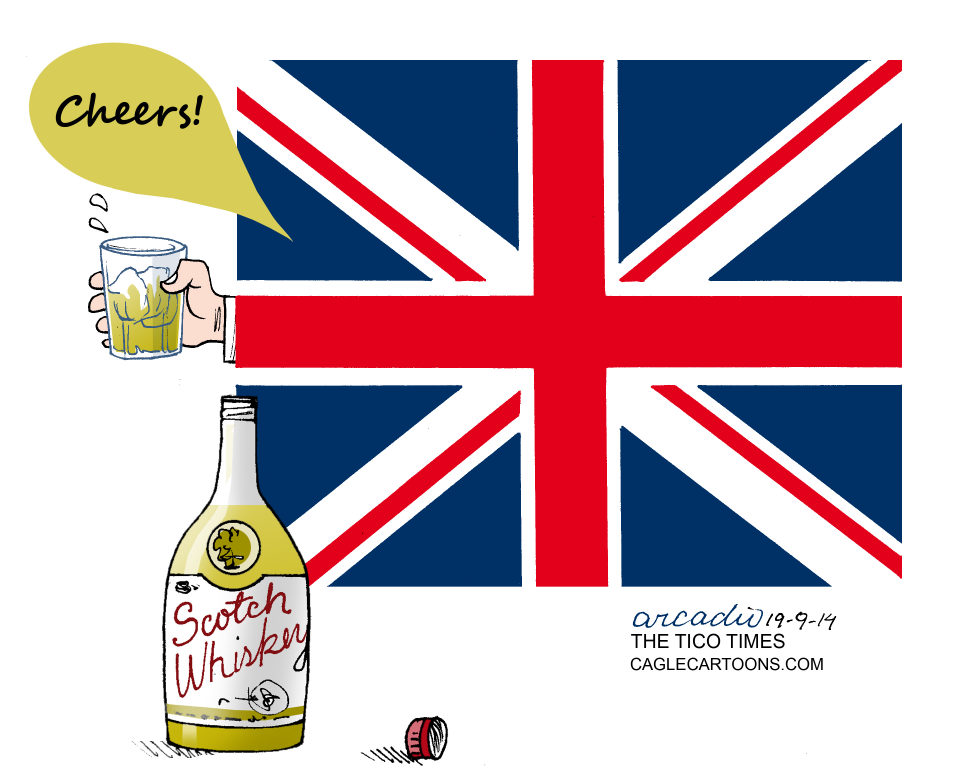 Brindis por el NO en Escocia