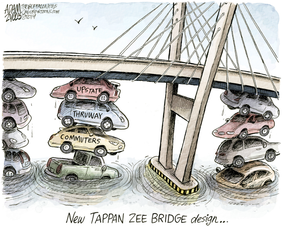  NY STATE BRIDGE by Adam Zyglis