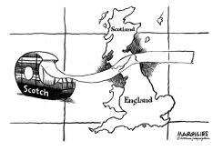 SCOTLAND STICKS WITH ENGLAND by Jimmy Margulies
