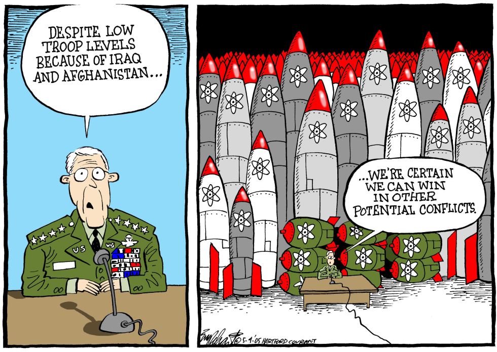  LOW TROOP LEVELS by Bob Englehart