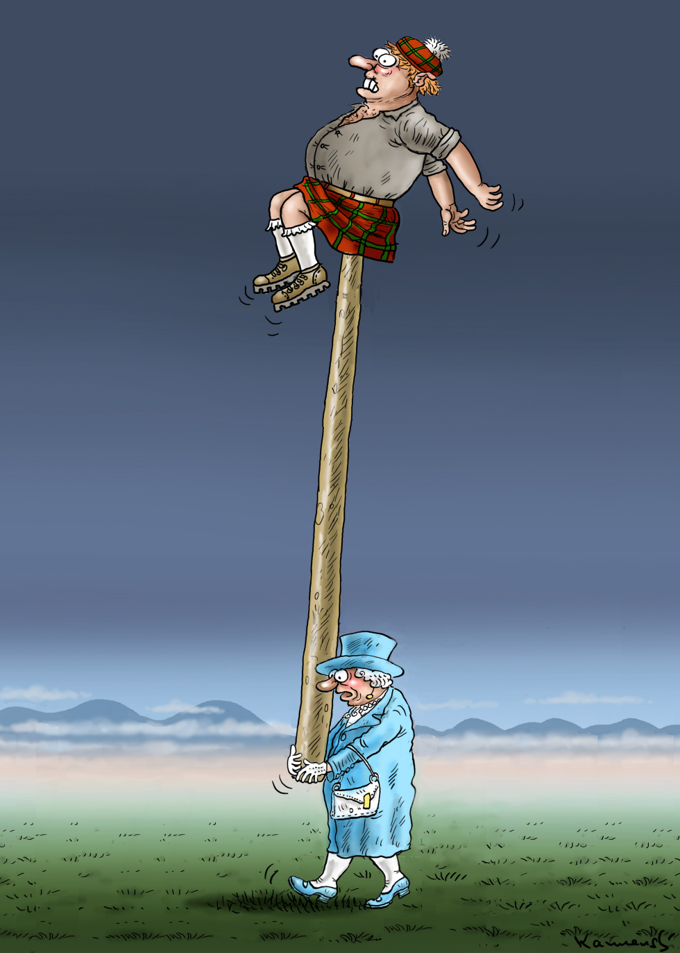 Referendum of Scotland and the Queen