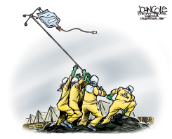 EBOLA TROOPS  by John Cole