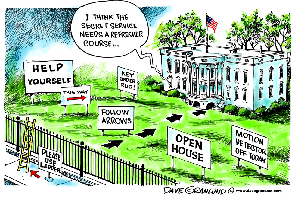  WHITE HOUSE SECURITY by Dave Granlund