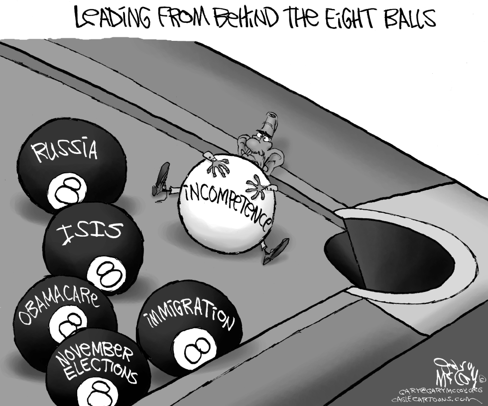 Obama Behind 8 Balls