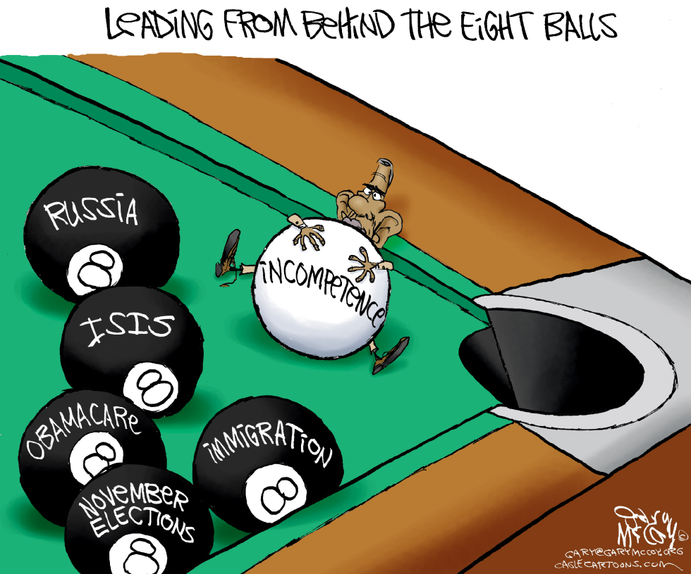 Obama Behind 8 Balls COLOR