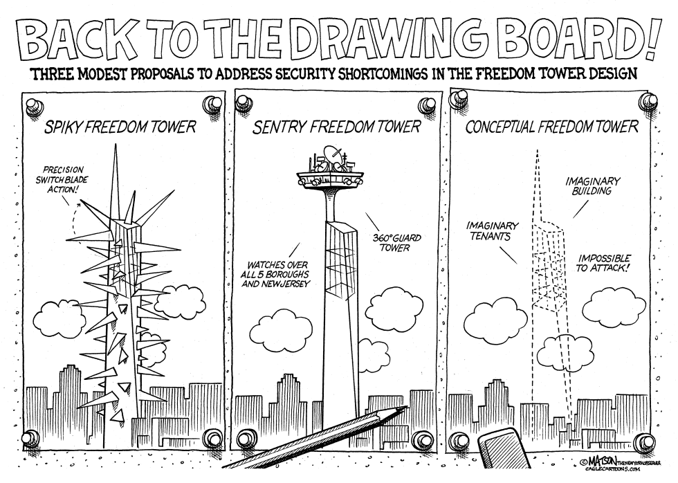  FREEDOM TOWER REDESIGN PROPOSALS by RJ Matson