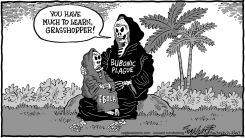 EBOLA BUBONIC PLAGUE by Bob Englehart