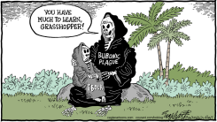 EBOLA BUBONIC PLAGUE by Bob Englehart