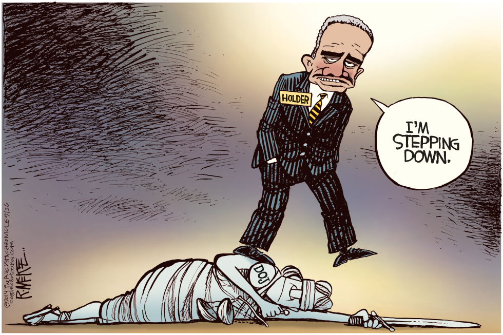 Holder Steps Down COLOR