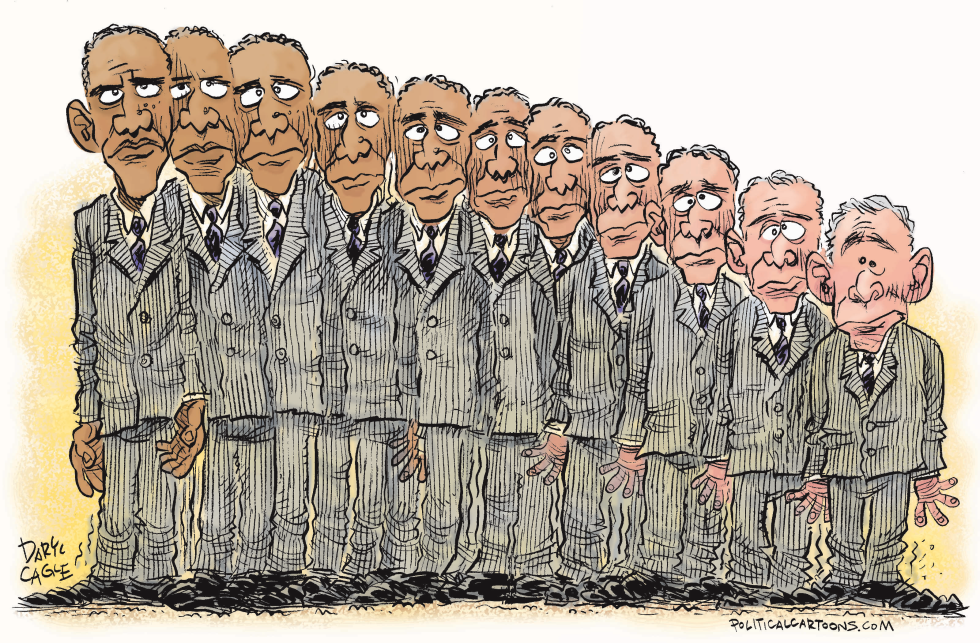 Obama Transforms Into Bush COLOR