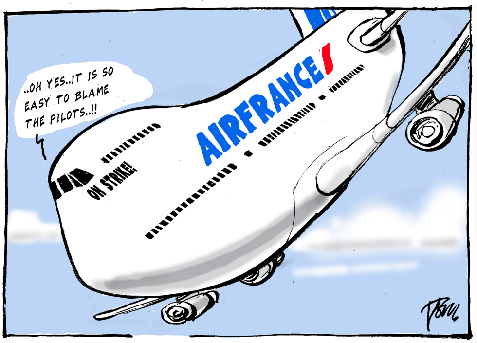  AIRFRANCE PILOTS ON STRIKE by Tom Janssen