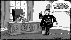 SECRET SERVICE SCREWUPS by Bob Englehart
