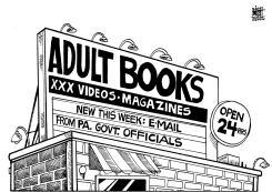 LOCAL- PA DIRTY GOVERNMENT EMAIL, B/W by Randy Bish