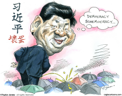 BEIJING RAINS ON HONG KONG'S PARADE -  by Taylor Jones