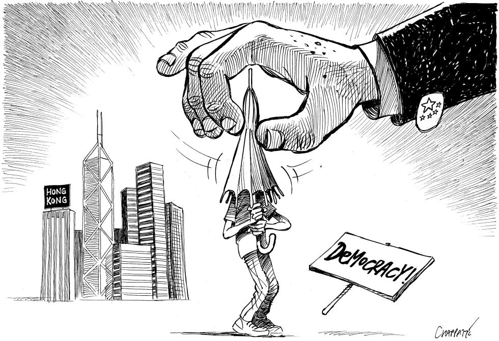 Hong Kong protest ebbs