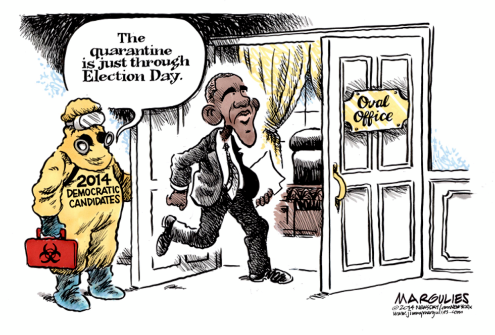 Obama and midterm elections color