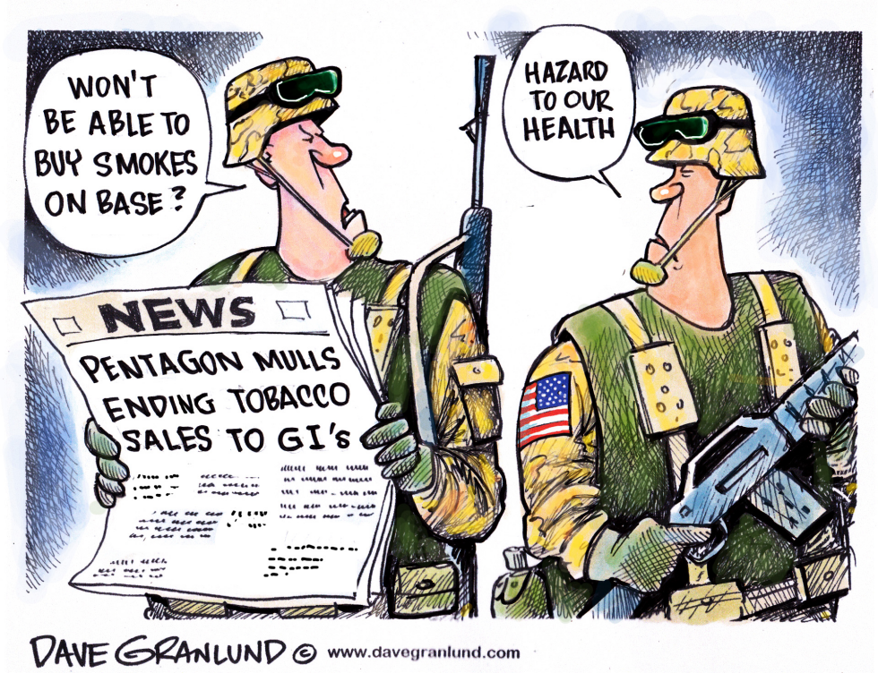 Pentagon and tobacco sales