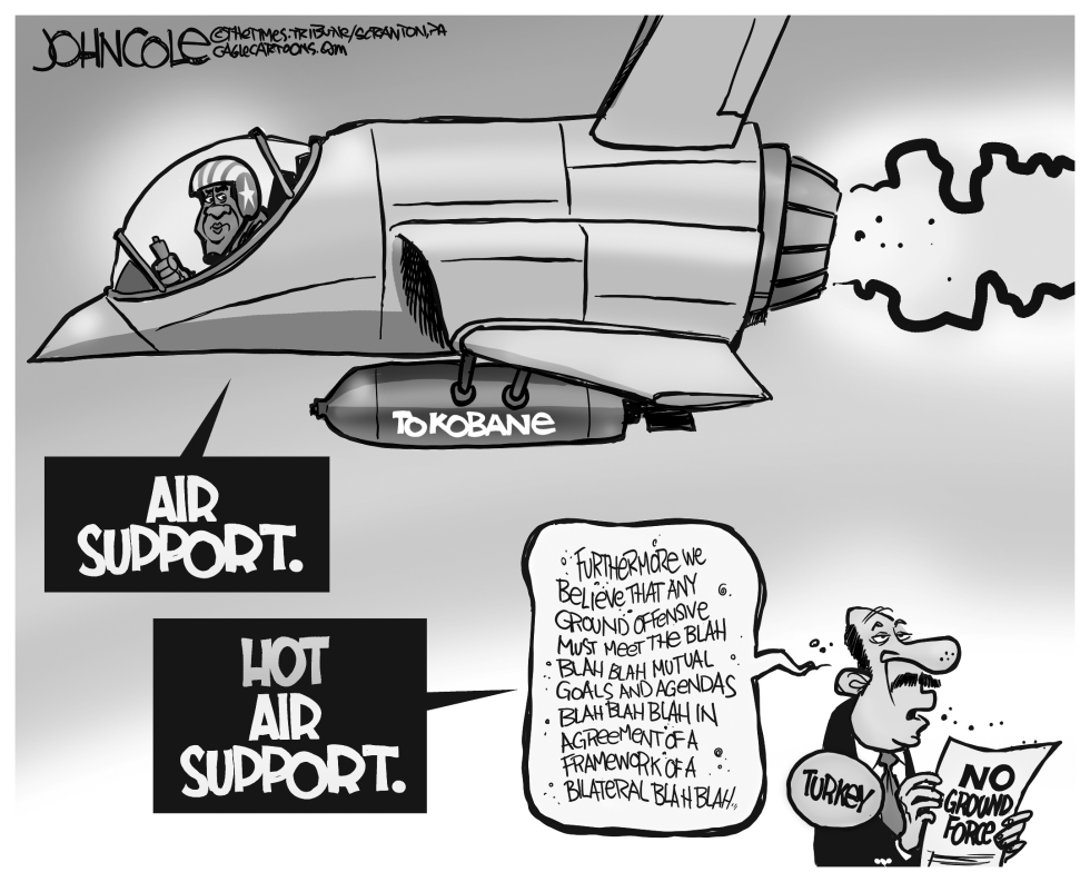 Hot air support BW